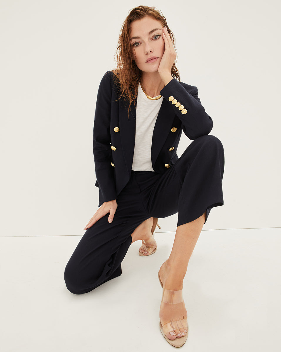 Stretch-Linen Dickey Jacket for Summer | Miller Linen USA Made