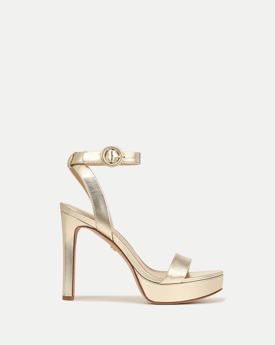 Platform-Heel Sandals with Ankle Straps for Parties | Darcelle