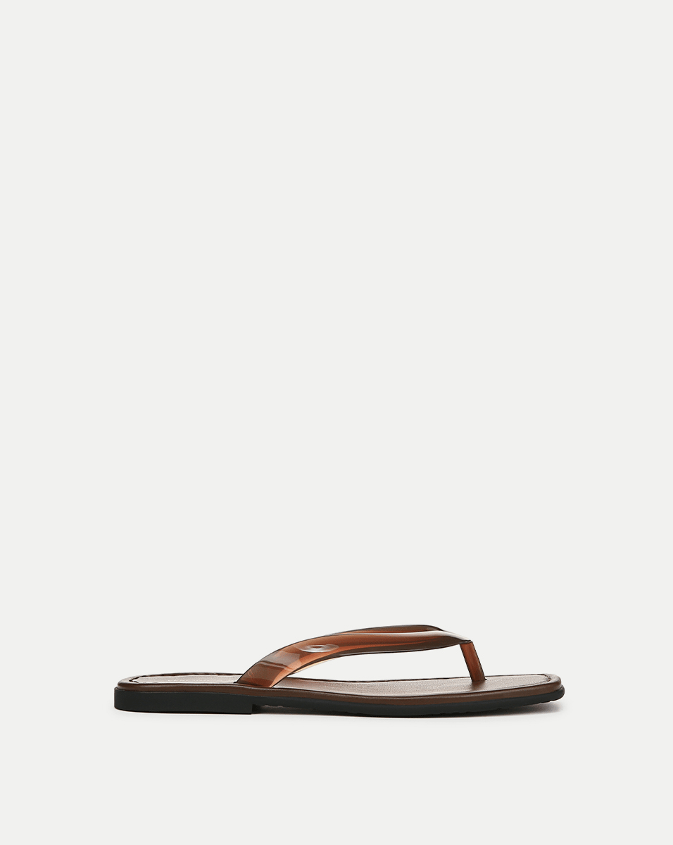 Luxury Leather Jelly Flip-Flops for Women | Clea Sandals