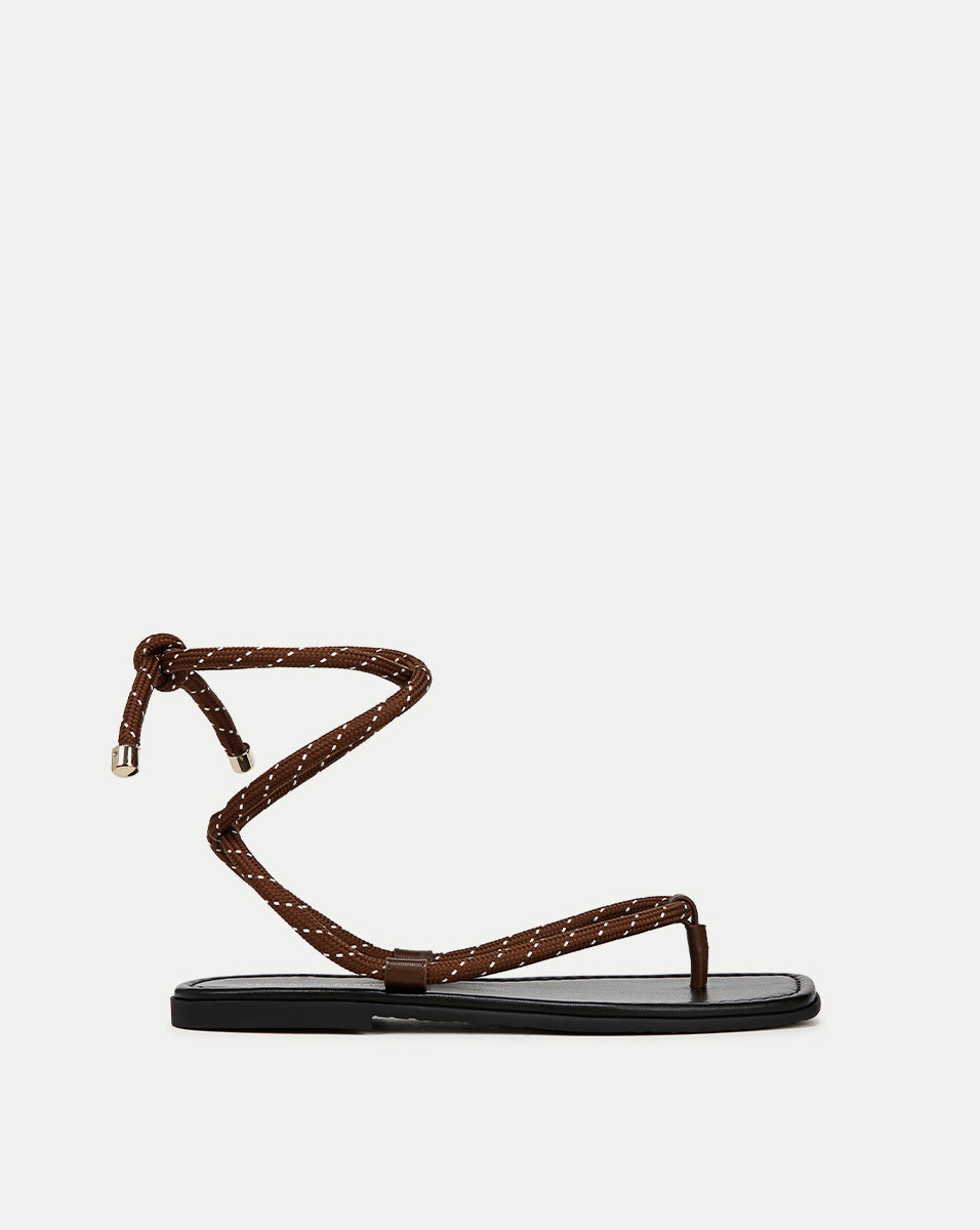Leather Cord Wrap Sandals for Women | Carmina