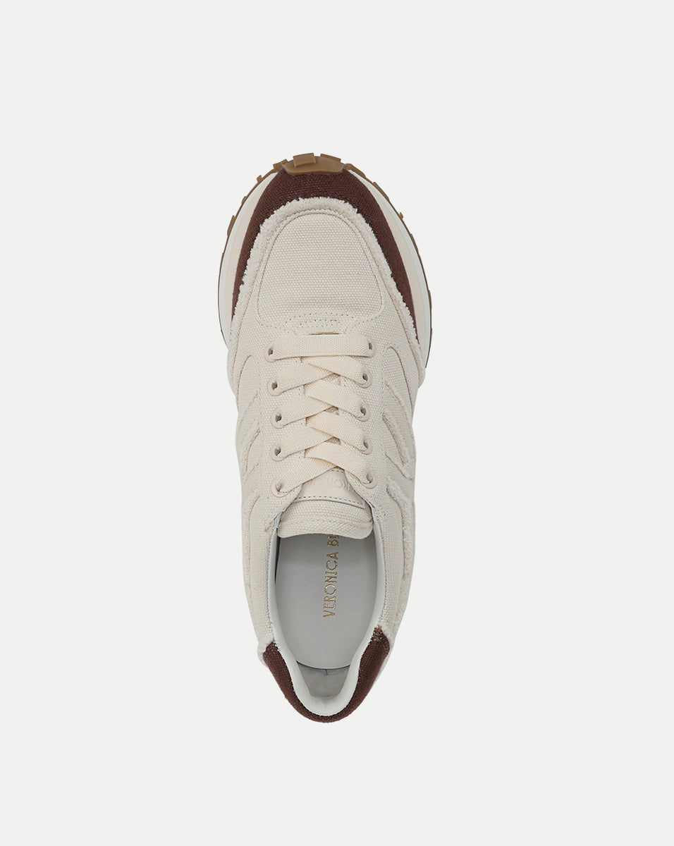 Distressed Canvas Sneakers with Cushioned Midsole & 1" Lift | Valentina
