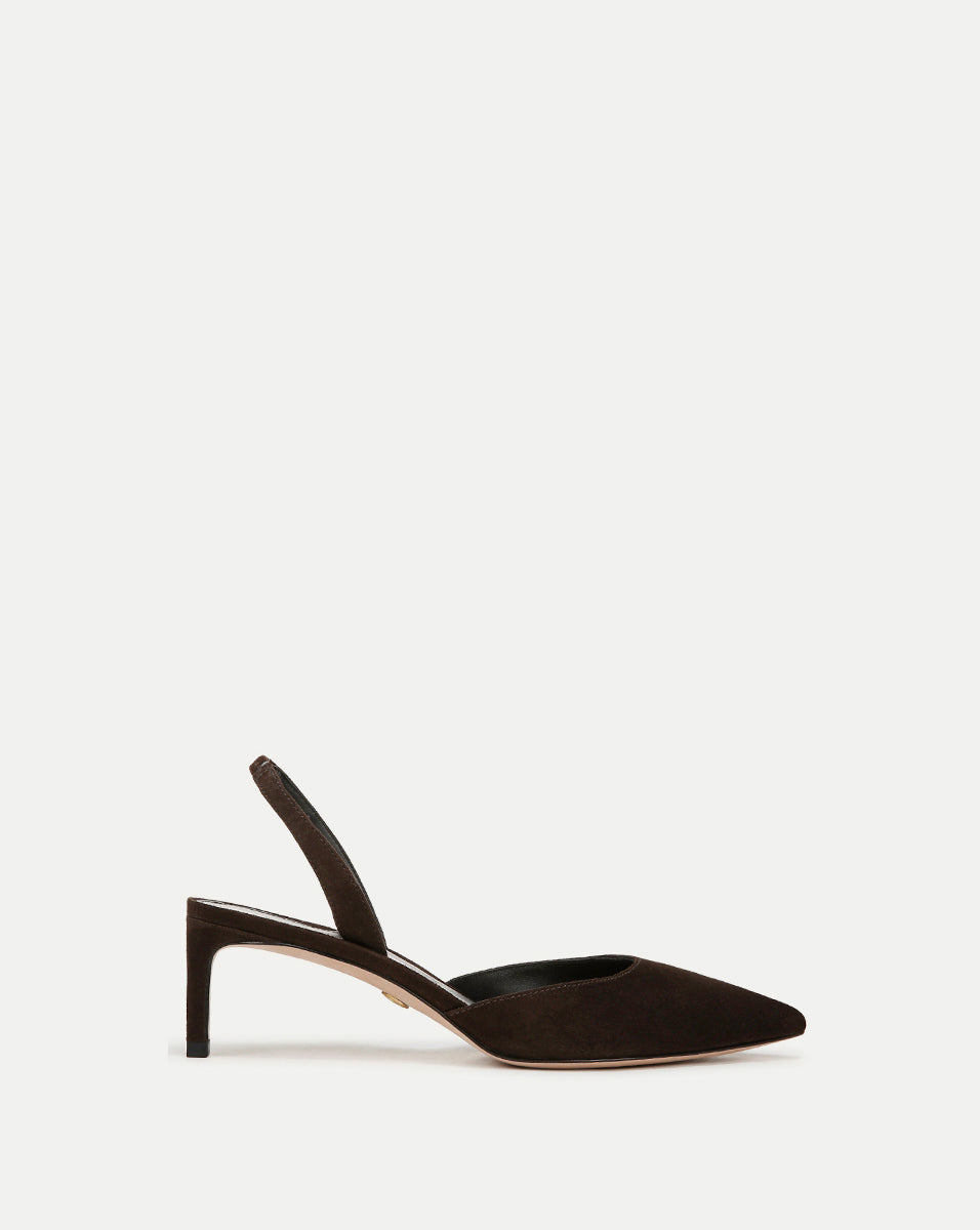 Suede Slingback Pump with 2" Heel for Work & Nights Out | Caroline