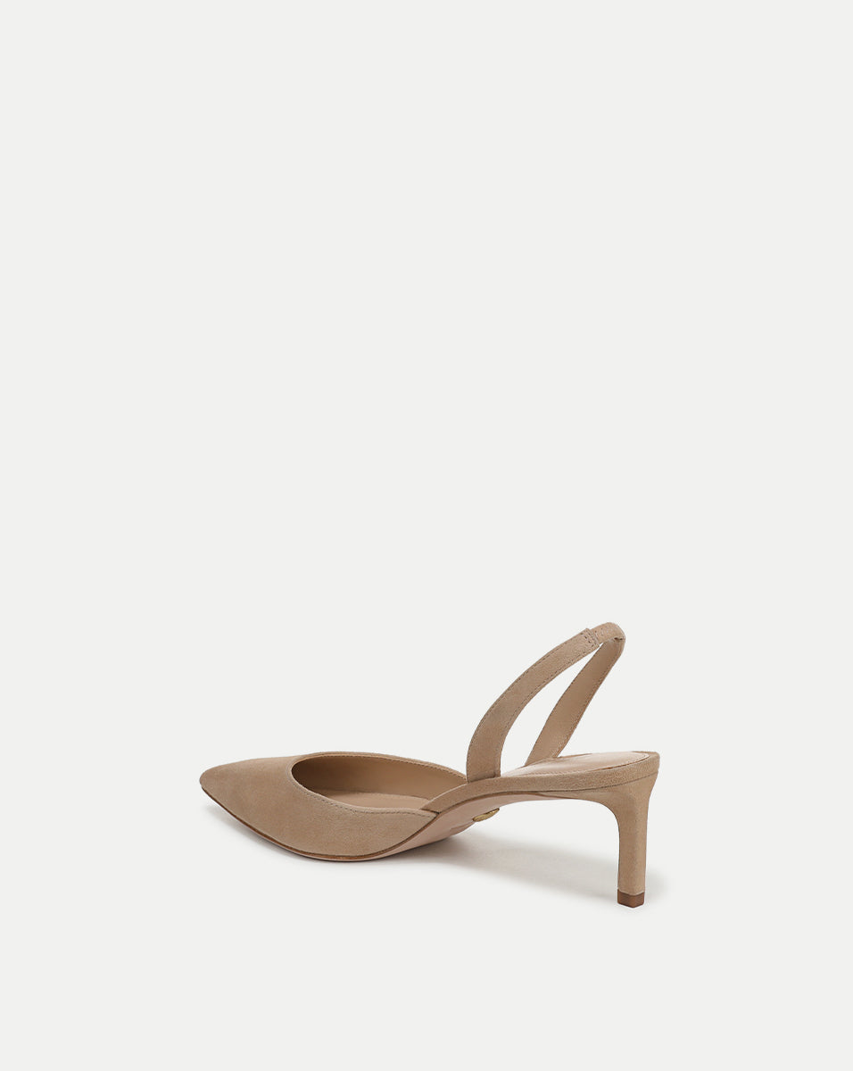 Suede Slingback Pump with 2" Heel for Work & Nights Out | Caroline