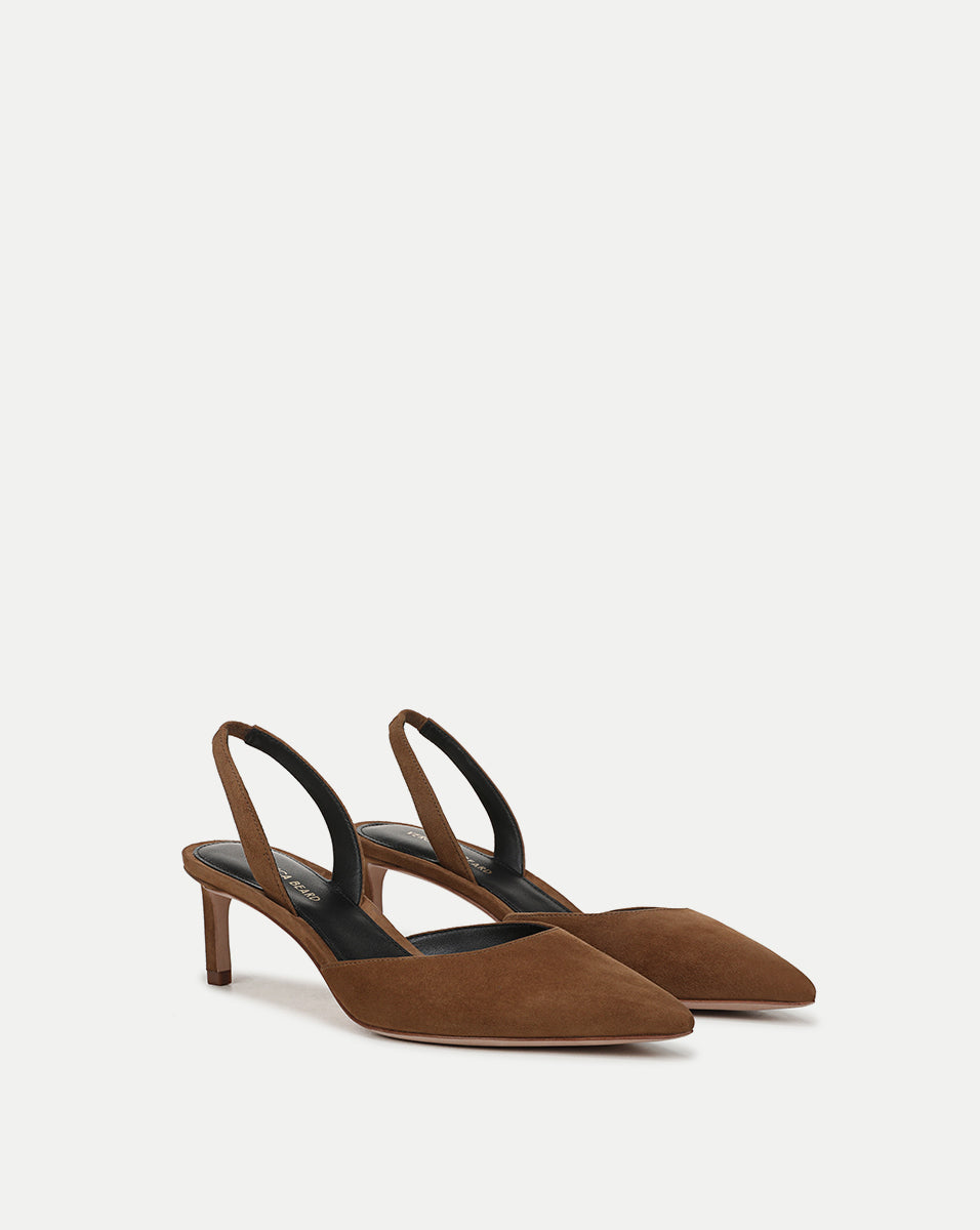 Suede Slingback Pump with 2" Heel for Work & Nights Out | Caroline