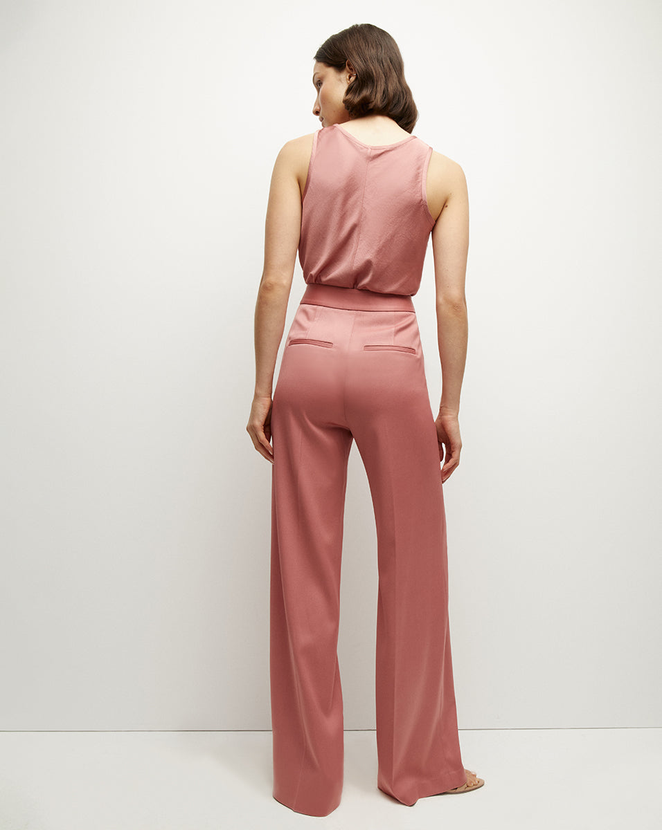 Crepe-Satin Tank Top for Women | Sabrina Lightweight Blouse