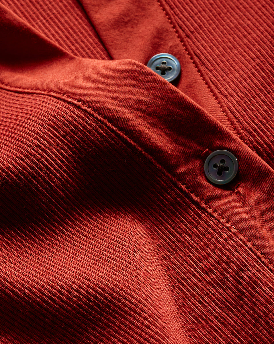 Puff-Sleeve Button-Down Top with V-Neck | Coralee