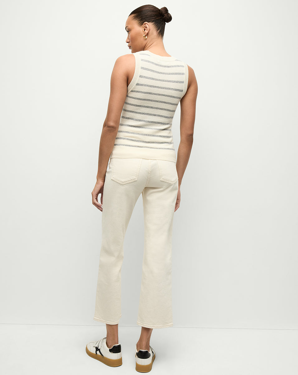 Striped Cashmere Tank Top for Women | 100% Pure Cashmere | Jerrel
