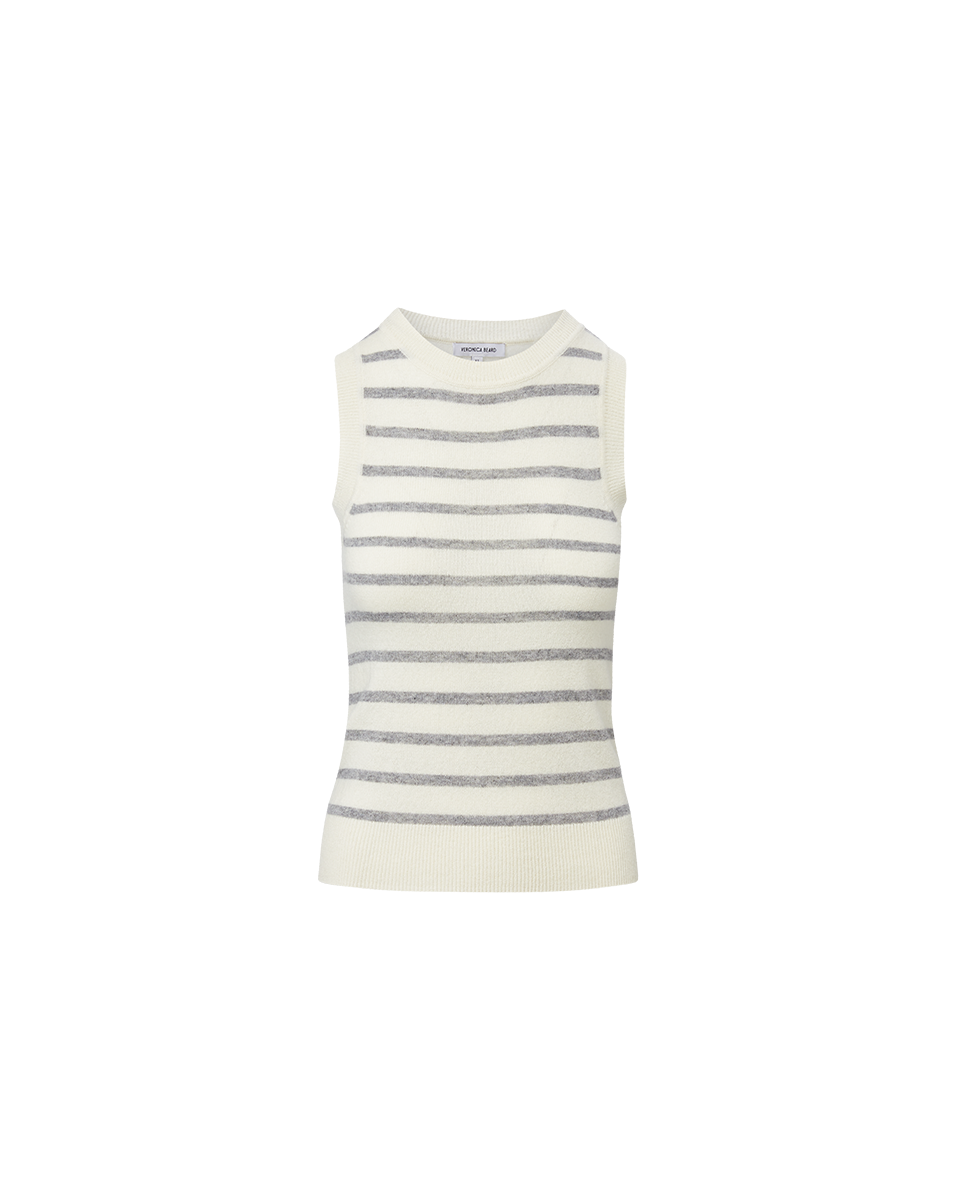 Striped Cashmere Tank Top for Women | 100% Pure Cashmere | Jerrel