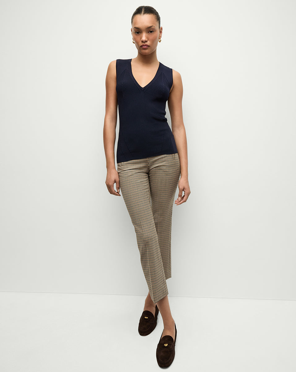 Ribbed Viscose Knit Tank Top for Women | Sid