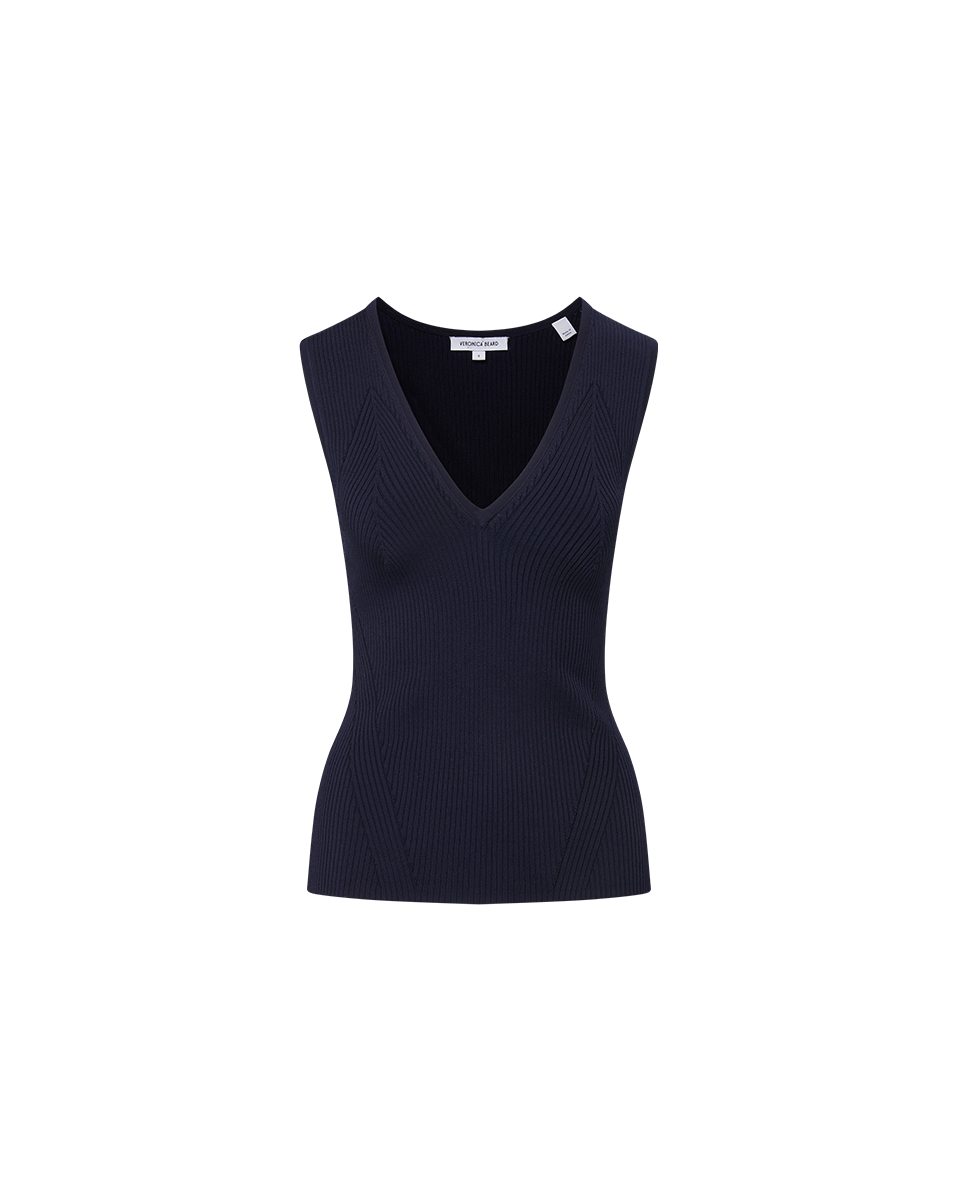 Ribbed Viscose Knit Tank Top for Women | Sid
