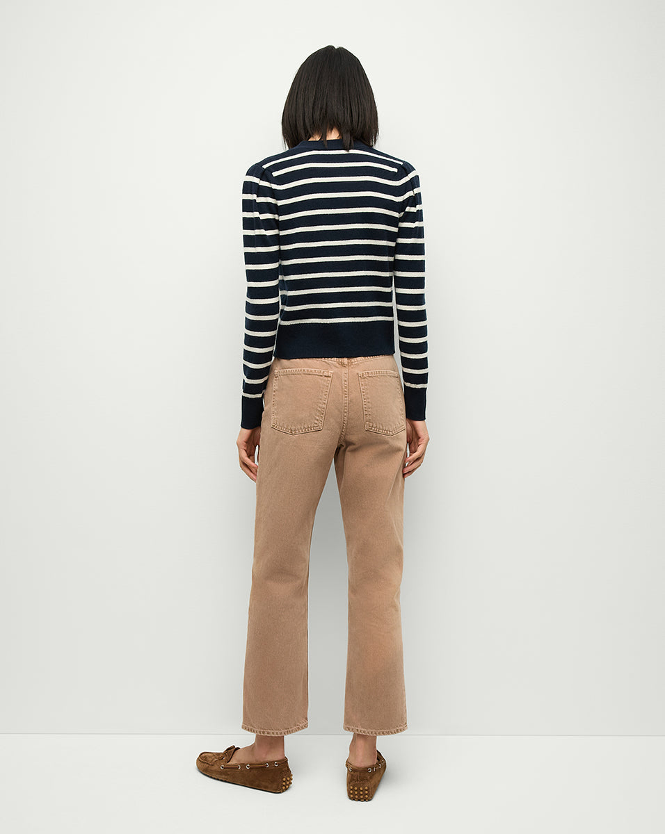 Striped Cashmere Cardigan for Women | Solene Nautical Style