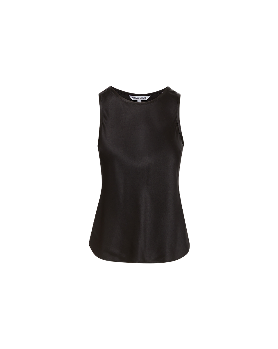 Stretch Silk Tank Top for Women | Sabrina High Neck Blouse