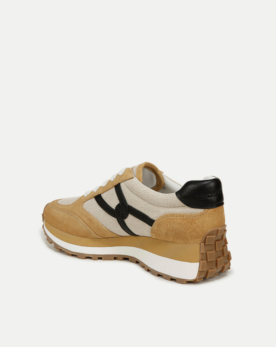 Valentina Leather Sneakers with Cushioned Midsole & Suede Details | Comfortable & Stylish