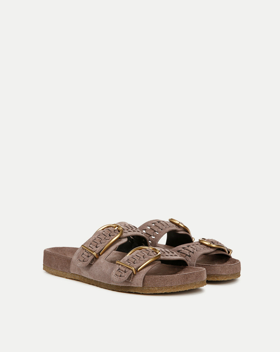 Women's Suede Buckle Sandals for Everyday Comfort | Paige