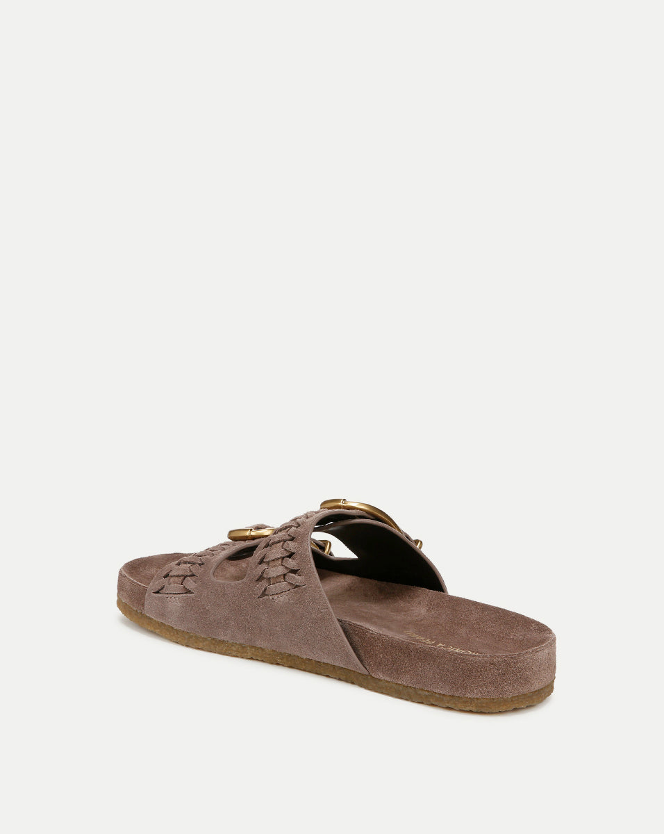Women's Suede Buckle Sandals for Everyday Comfort | Paige