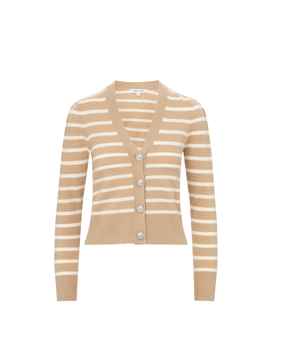 Striped Cashmere Cardigan for Women | Solene Nautical Style
