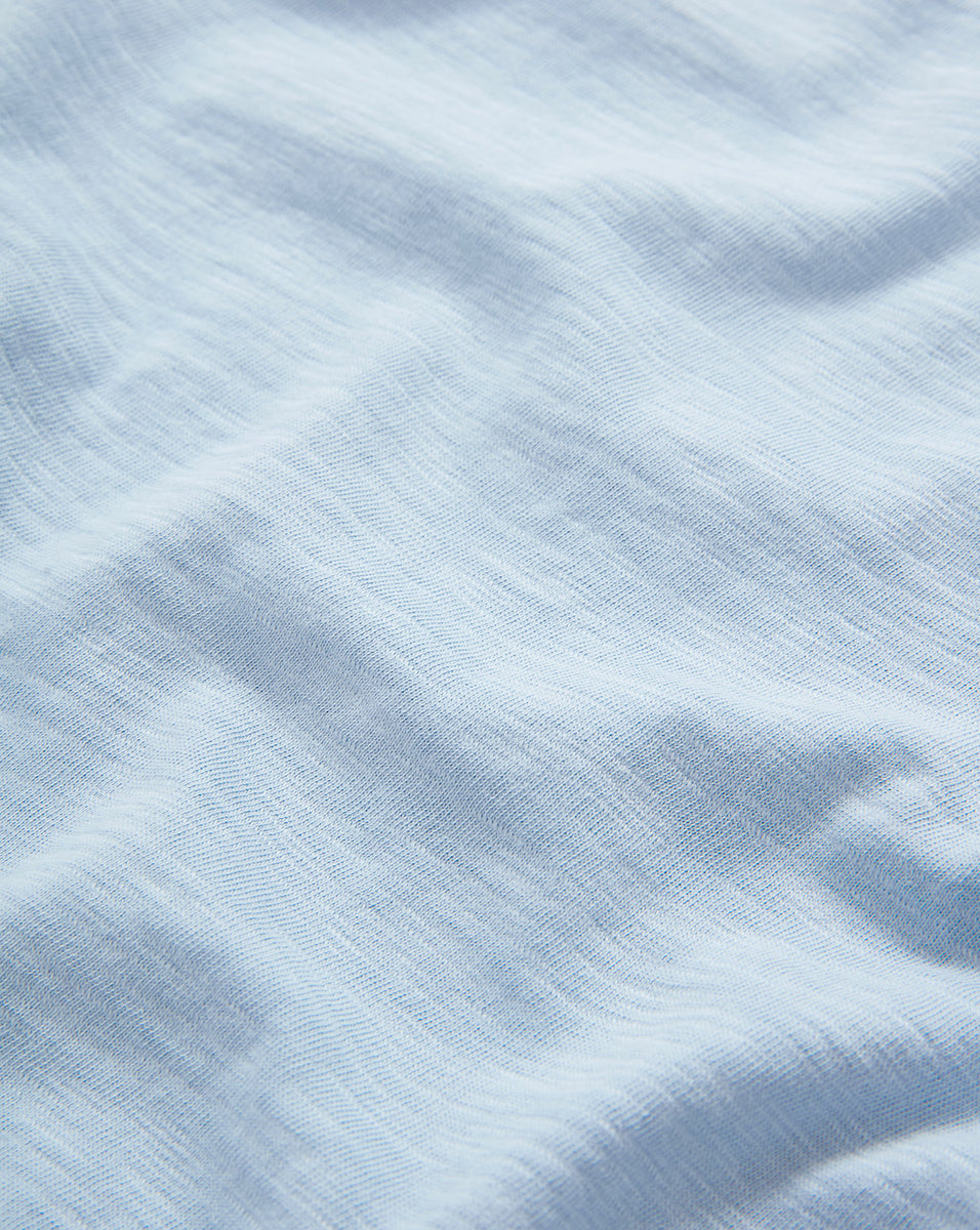 Soft Cotton Crewneck T-Shirt in Baby Blue | Relaxed Fit for Spring