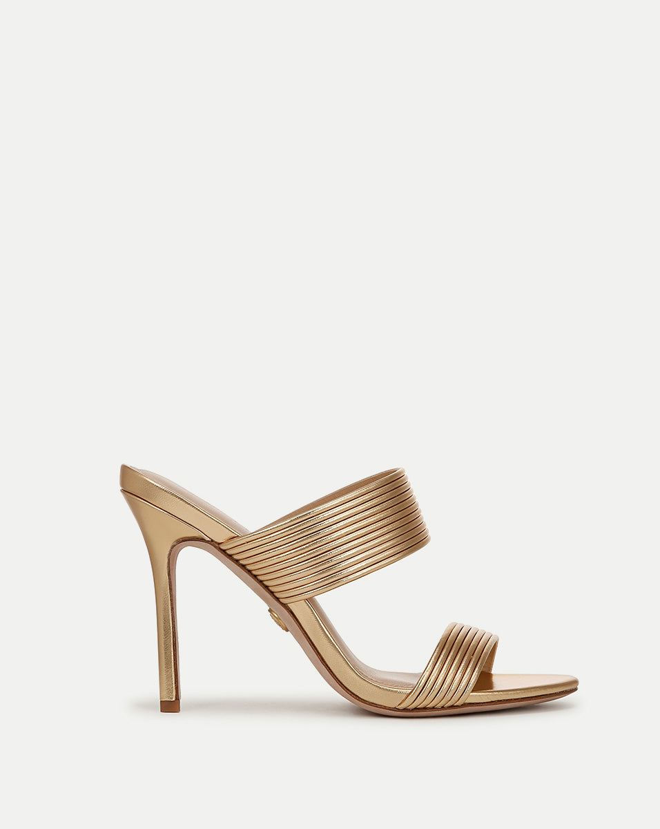 Minimalist Stiletto Sandals with Double-Strap & 4" Heel | Asha