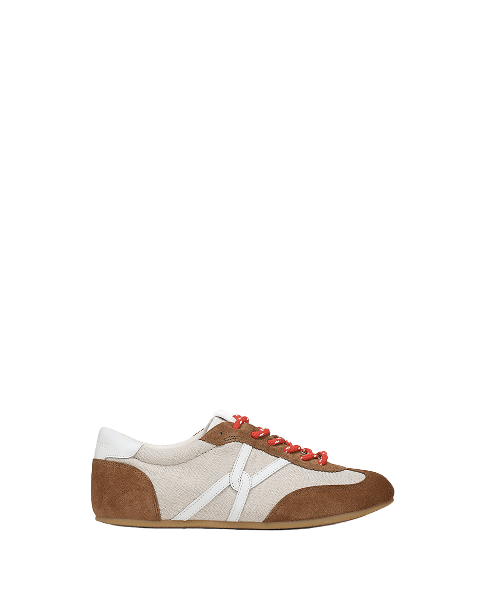 Butter Yellow Suede Sneakers with Leather Accents | Riviera