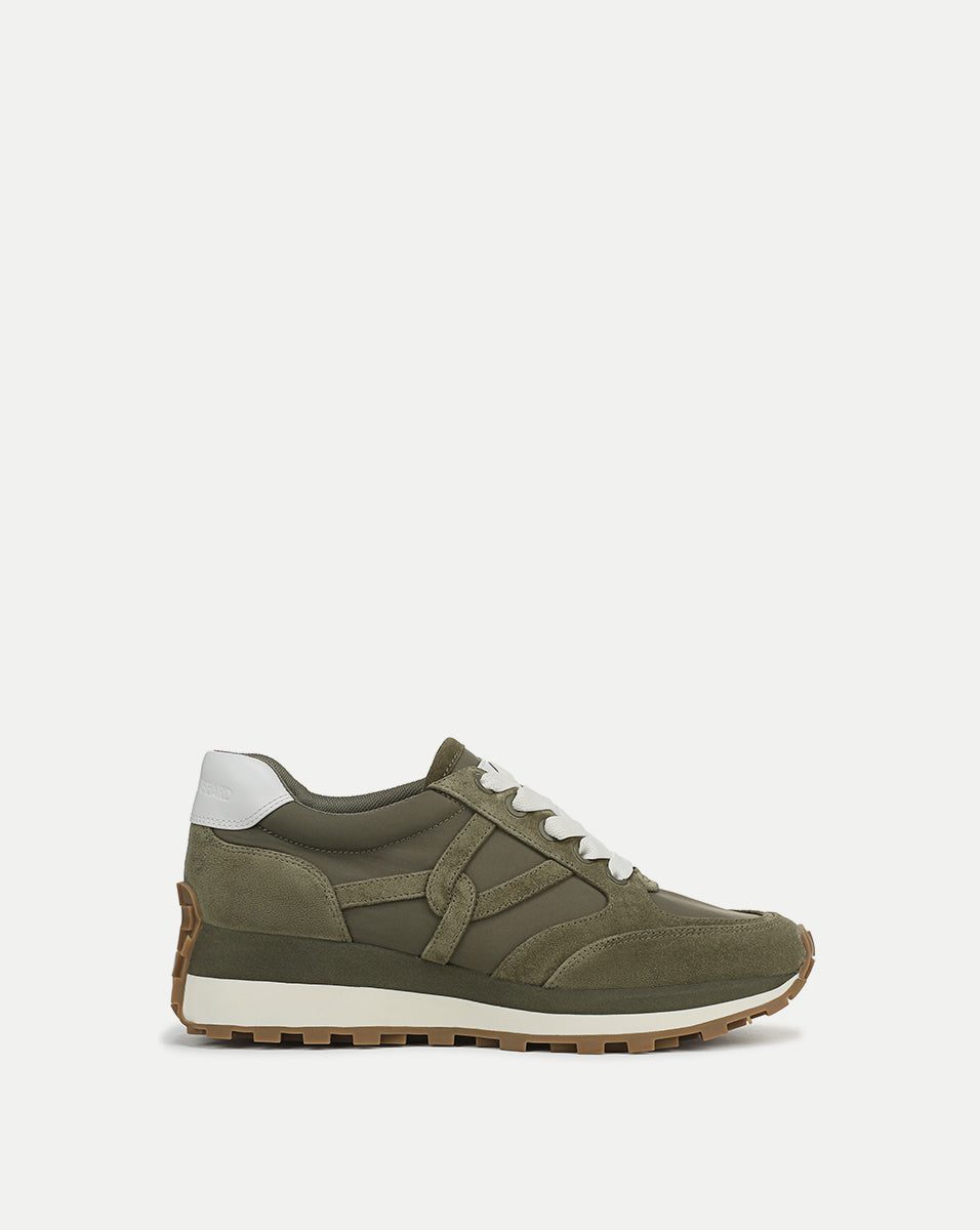 Valentina Leather Sneakers with Cushioned Midsole & Suede Details | Comfortable & Stylish