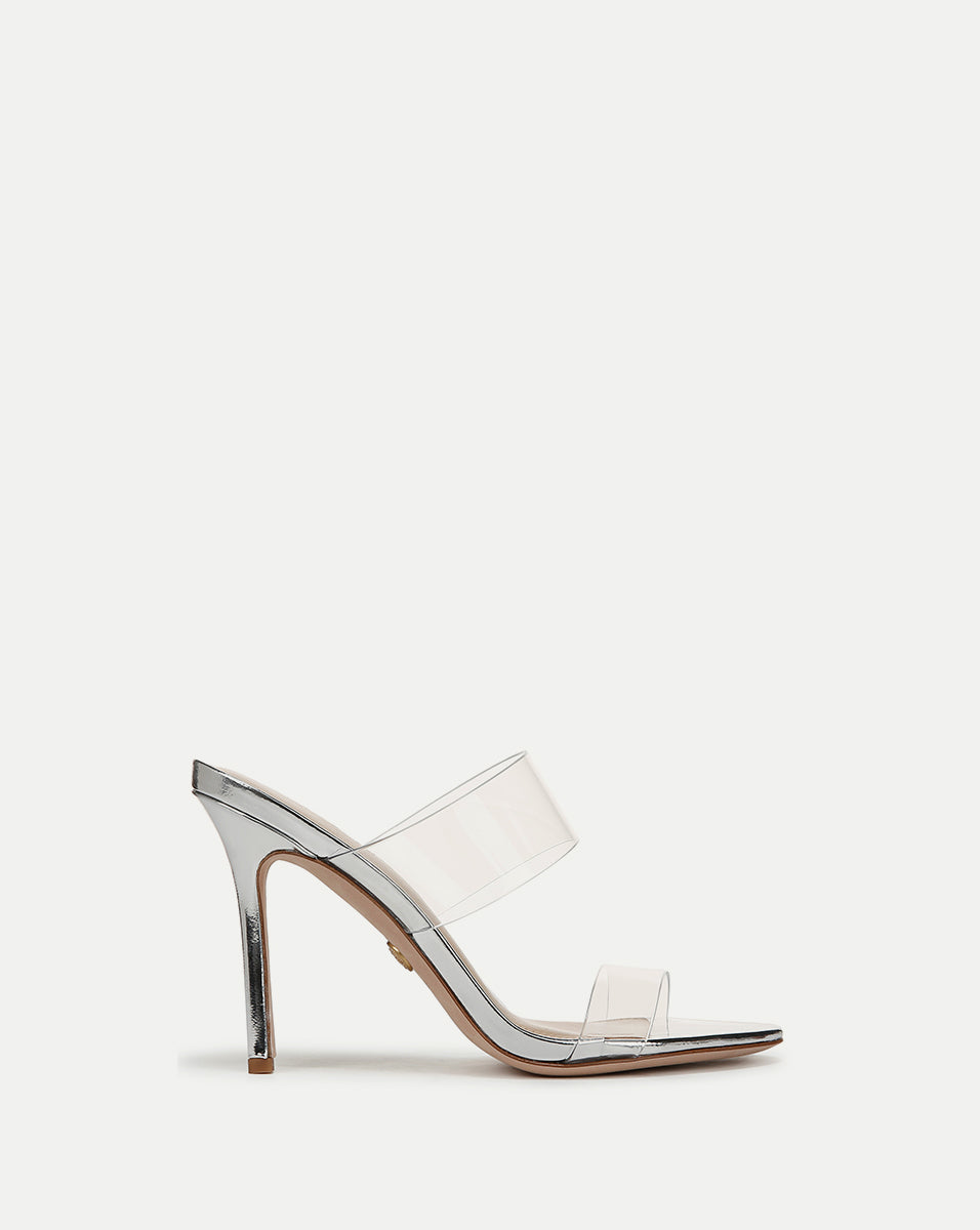 Minimalist Stiletto Sandals with Double-Strap & 4" Heel | Asha