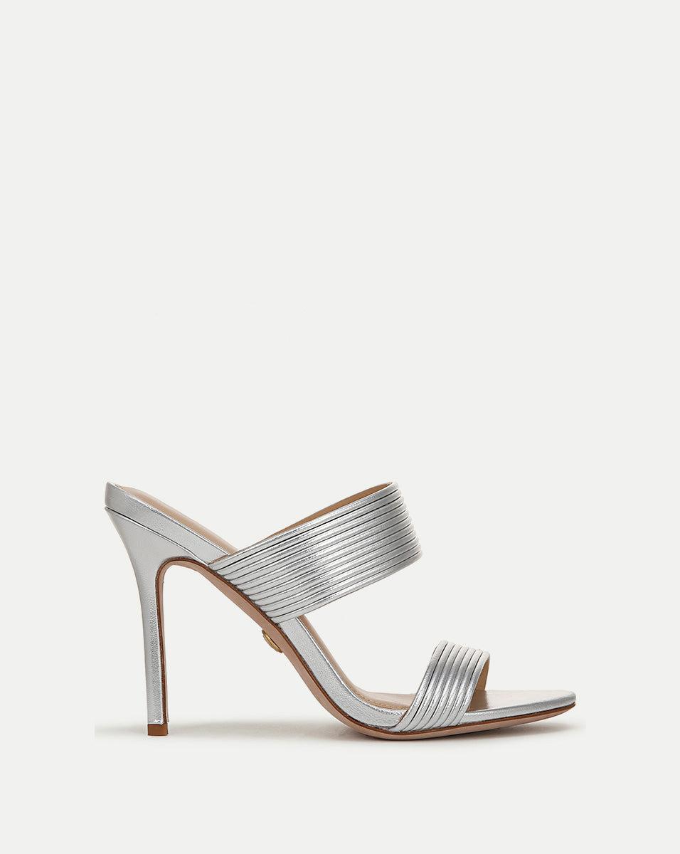 Minimalist Stiletto Sandals with Double-Strap & 4" Heel | Asha