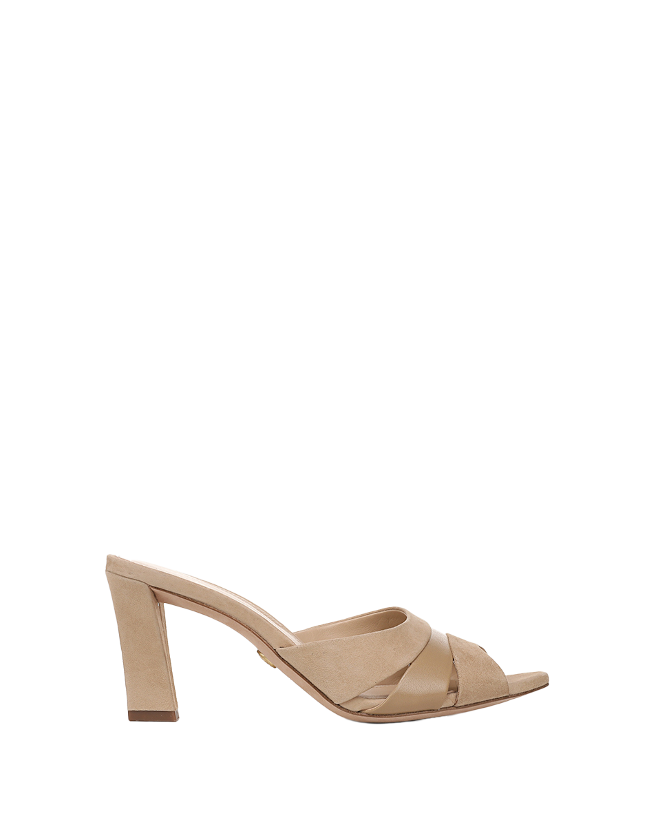 Suede Slide Sandals with 3-Inch Heel for Day to Night | Cassiel