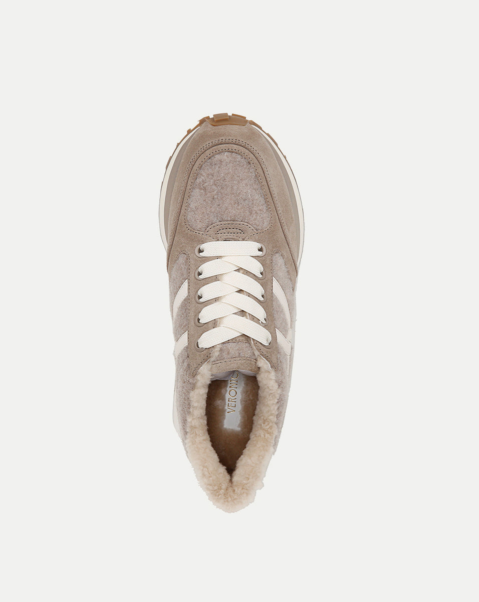 Shearling-Lined Sneakers for Women | Valentina Plush Winter Shoes
