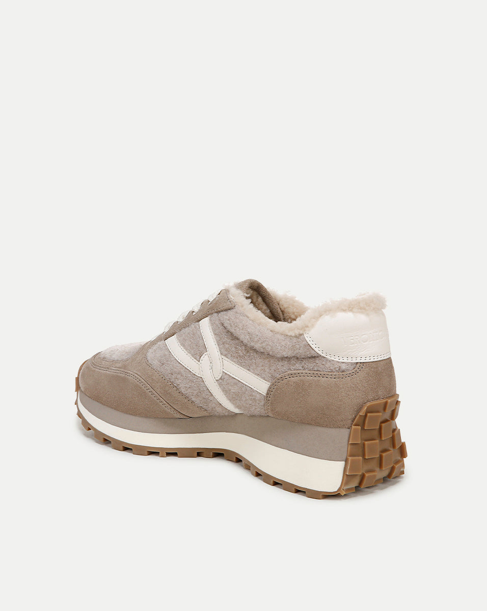 Shearling-Lined Sneakers for Women | Valentina Plush Winter Shoes