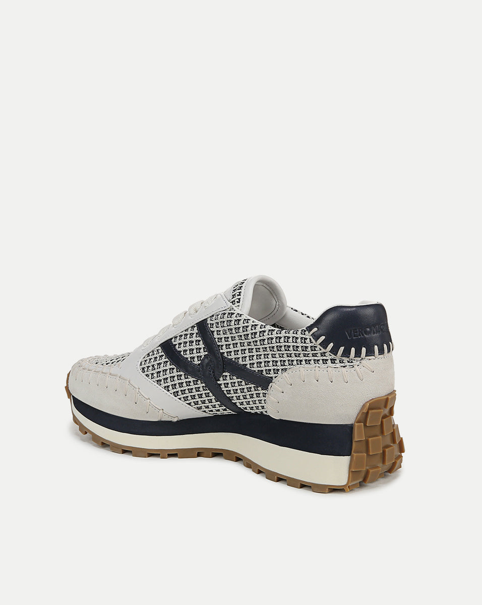 Valentina Leather Sneakers with Cushioned Midsole & Suede Details | Comfortable & Stylish