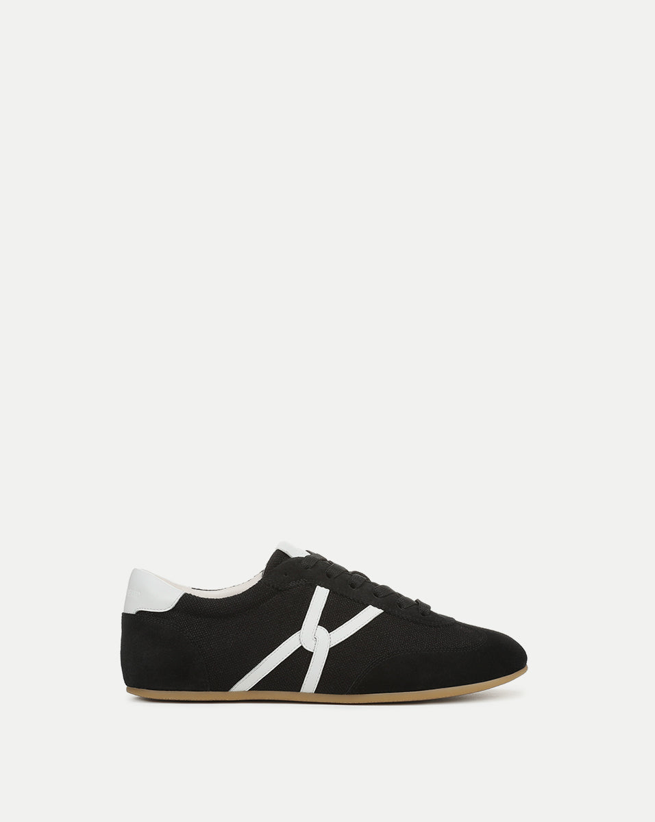 Butter Yellow Suede Sneakers with Leather Accents | Riviera