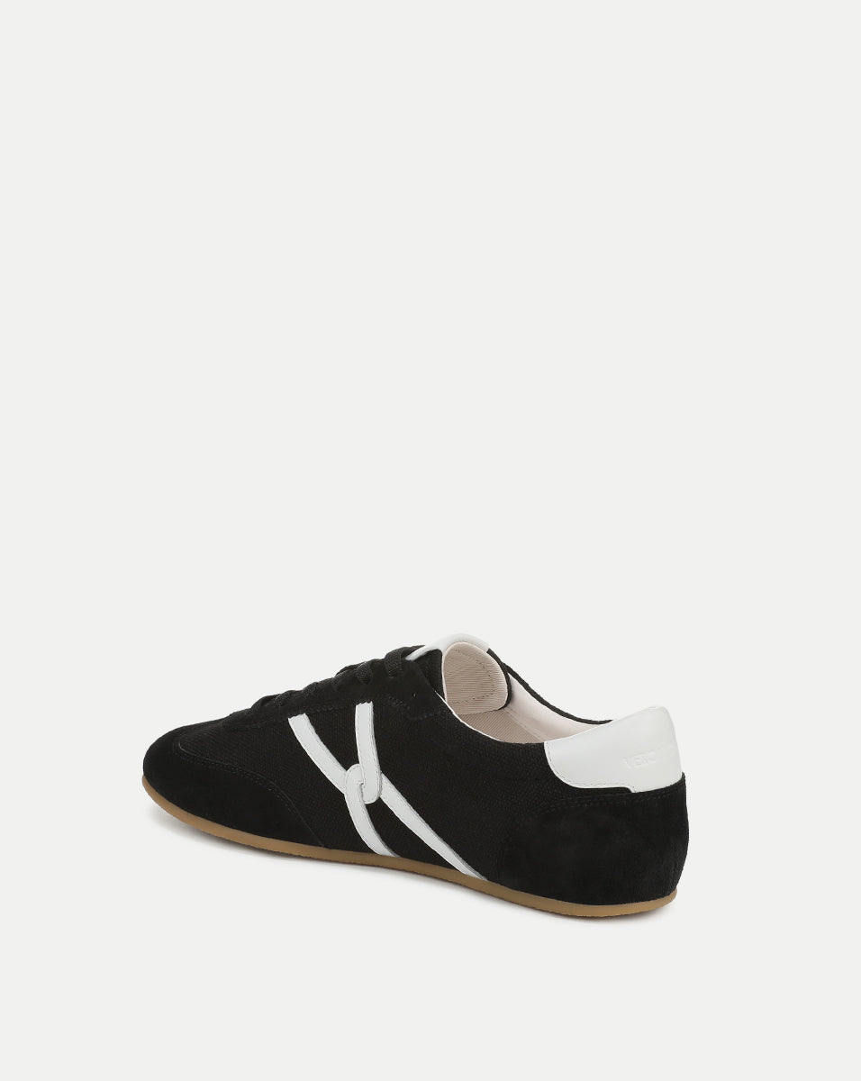 Butter Yellow Suede Sneakers with Leather Accents | Riviera