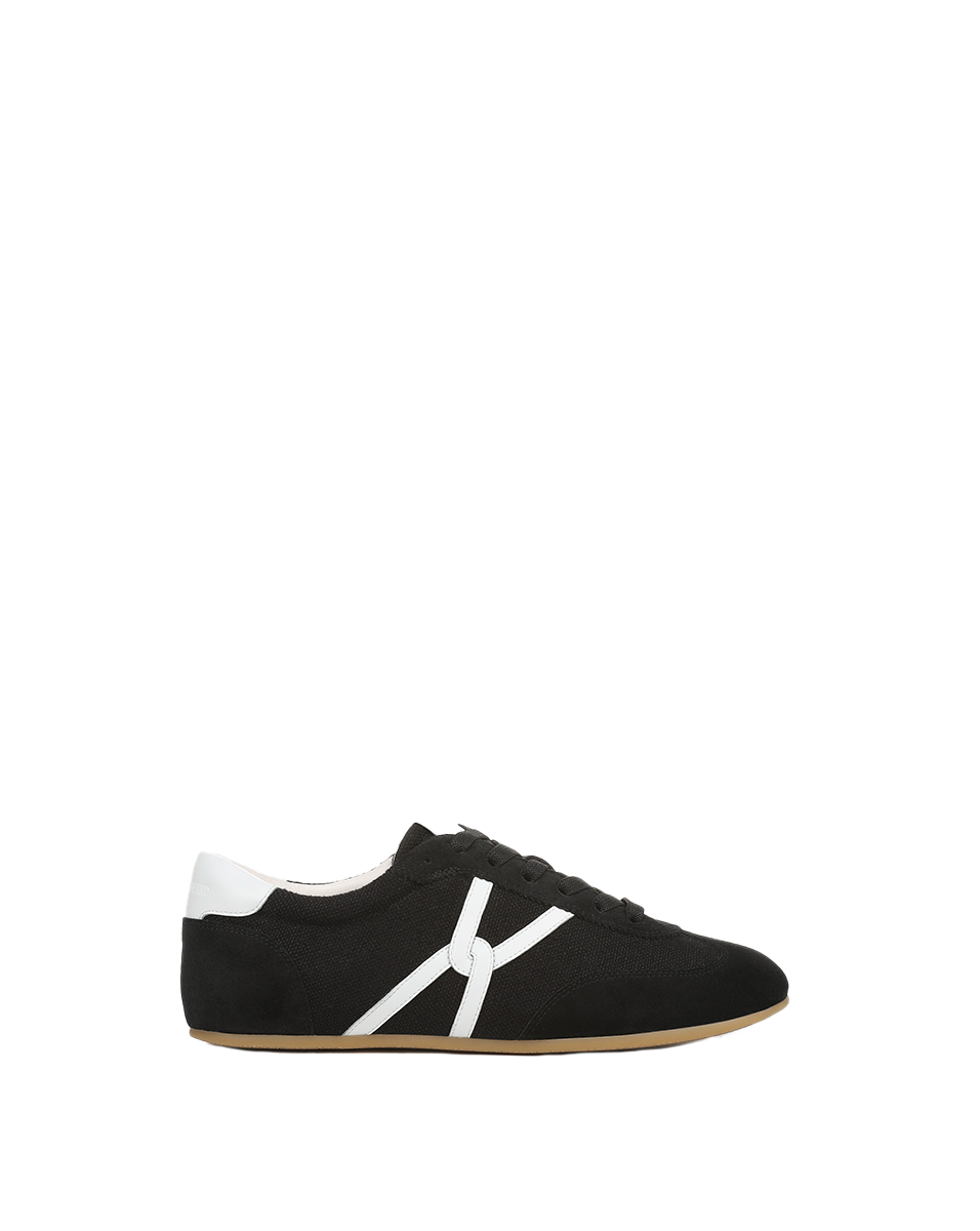Butter Yellow Suede Sneakers with Leather Accents | Riviera