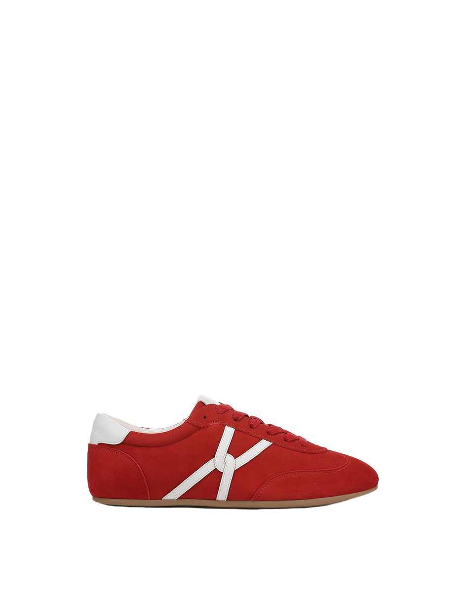 Butter Yellow Suede Sneakers with Leather Accents | Riviera