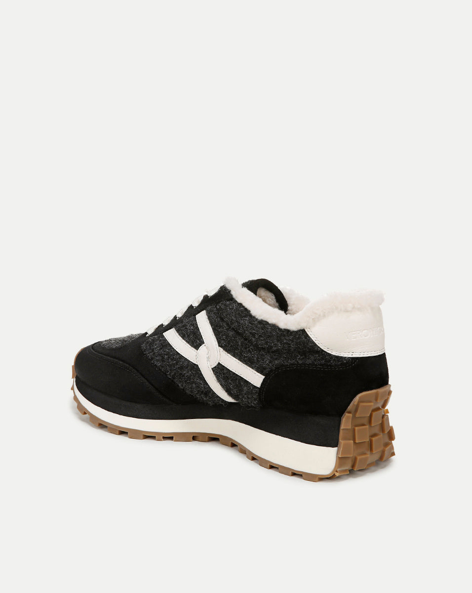 Shearling-Lined Sneakers for Women | Valentina Plush Winter Shoes