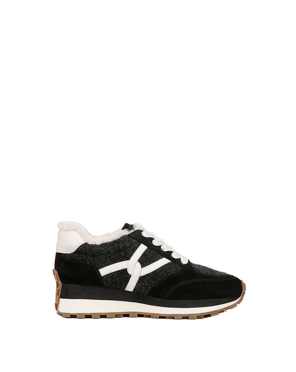 Shearling-Lined Sneakers for Women | Valentina Plush Winter Shoes