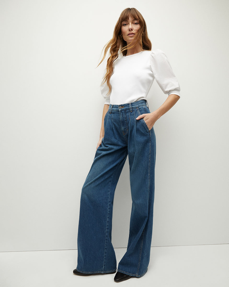 Crewneck Cotton Top for Everyday Wear | Coralee Blouse