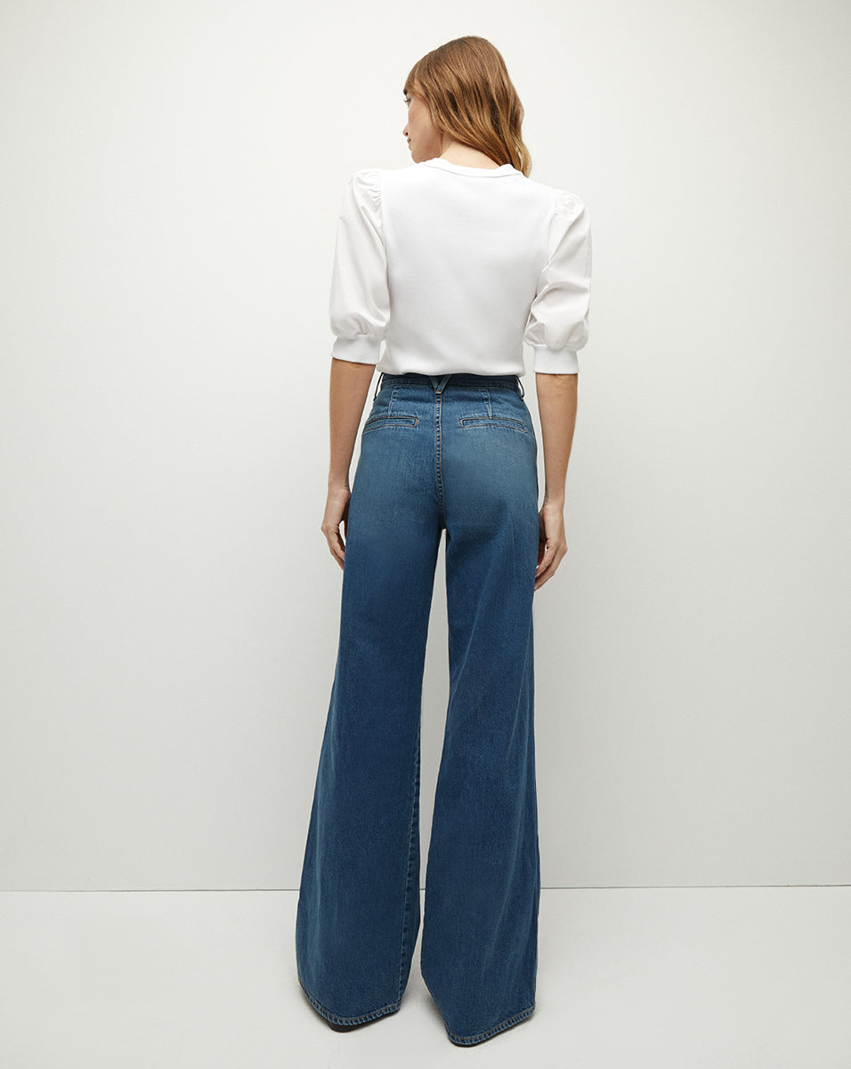 Crewneck Cotton Top for Everyday Wear | Coralee Blouse