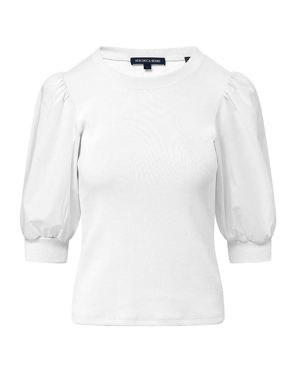 Crewneck Cotton Top for Everyday Wear | Coralee Blouse