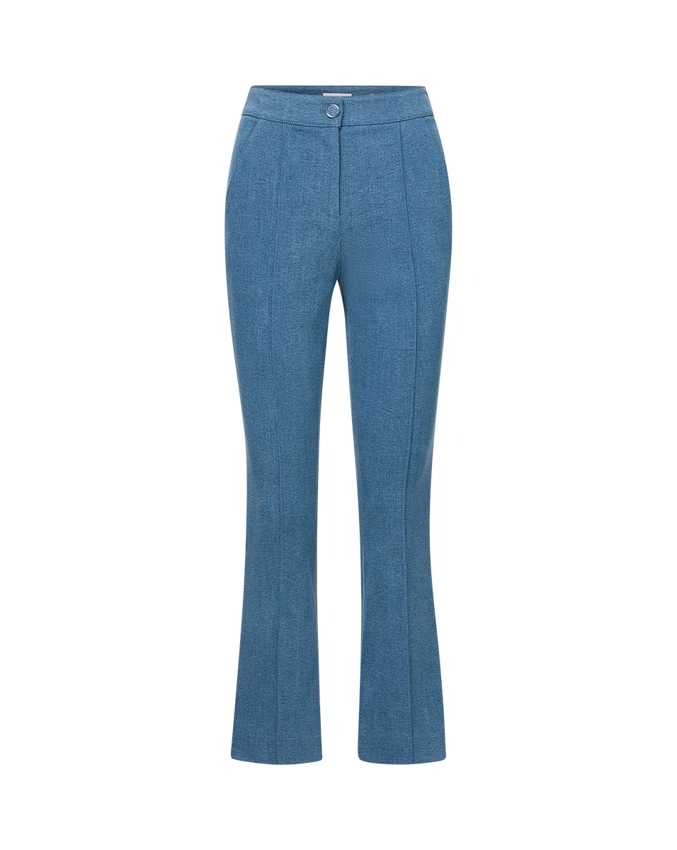 Stretch Denim Cropped Flare Pants | Kimra Pant