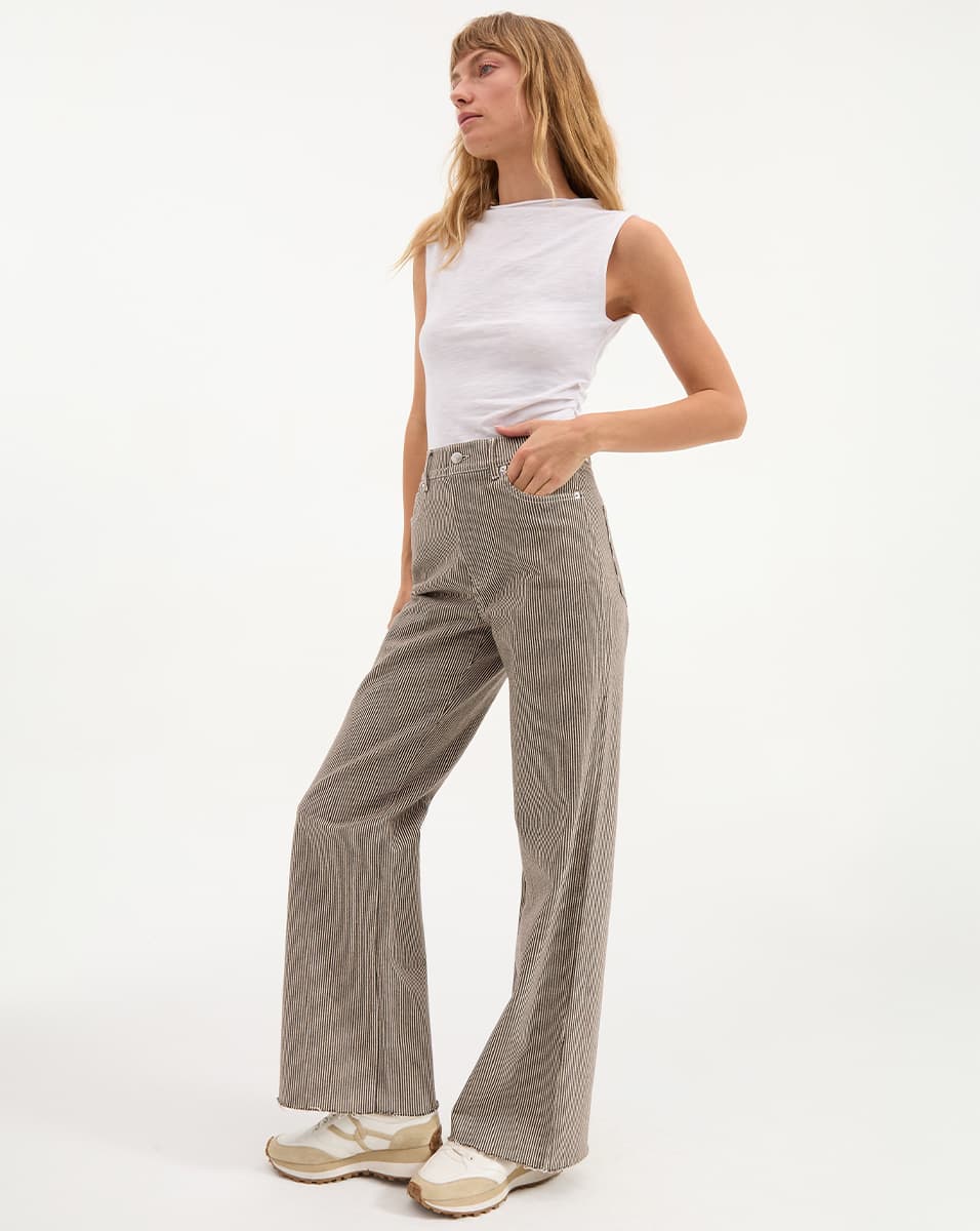 High-Rise Wide-Leg Jeans in Timeless Blue Wash | Taylor