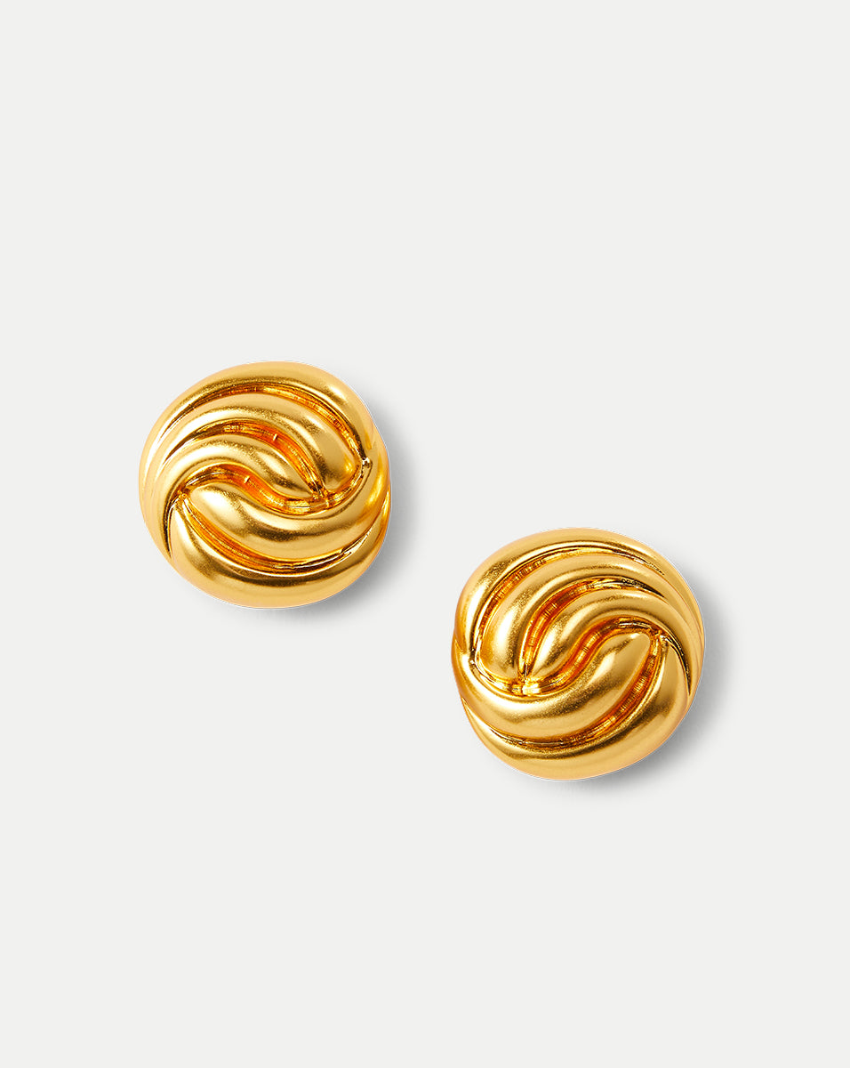 18k Gold Knot Earrings | Handcrafted Vintage Jewelry | Julietta