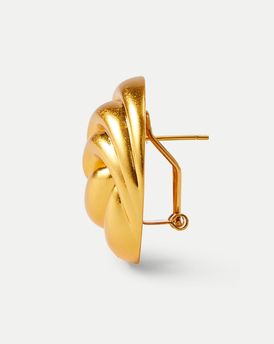 18k Gold Knot Earrings | Handcrafted Vintage Jewelry | Julietta