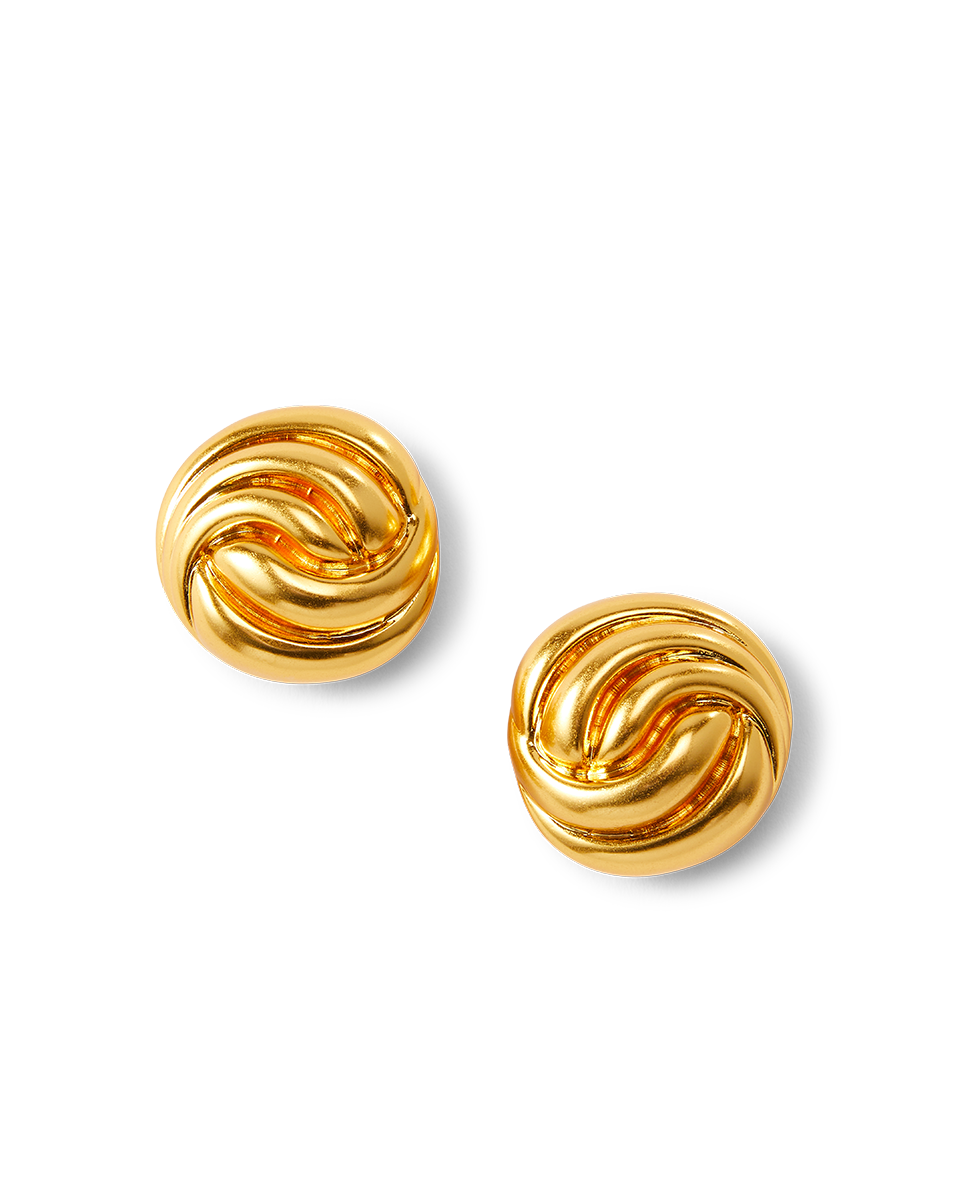 18k Gold Knot Earrings | Handcrafted Vintage Jewelry | Julietta