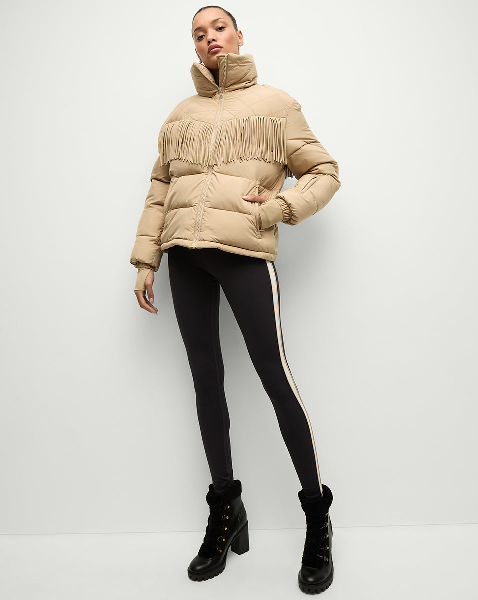 Waterproof Insulated Puffer Jacket with Fringe | Fairbanks Fox