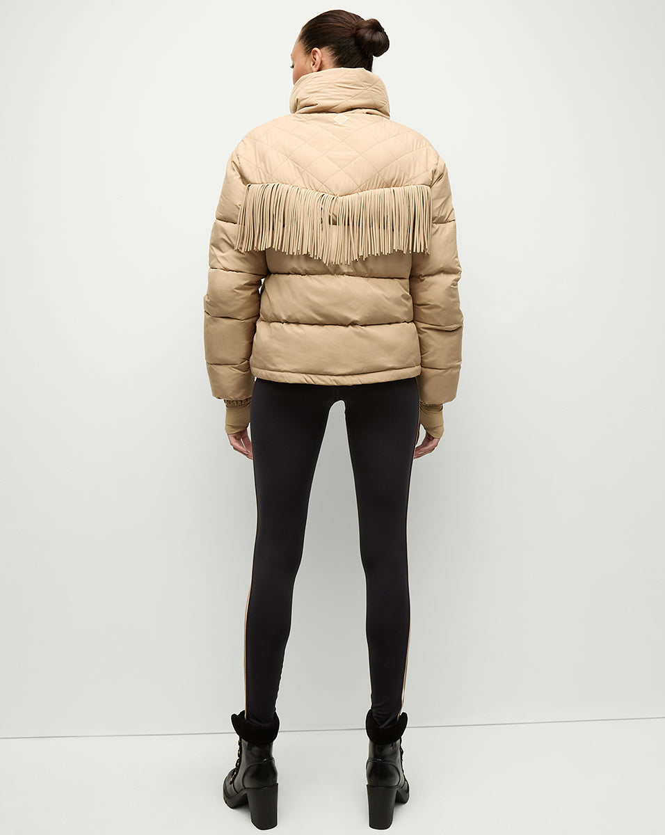 Waterproof Insulated Puffer Jacket with Fringe | Fairbanks Fox