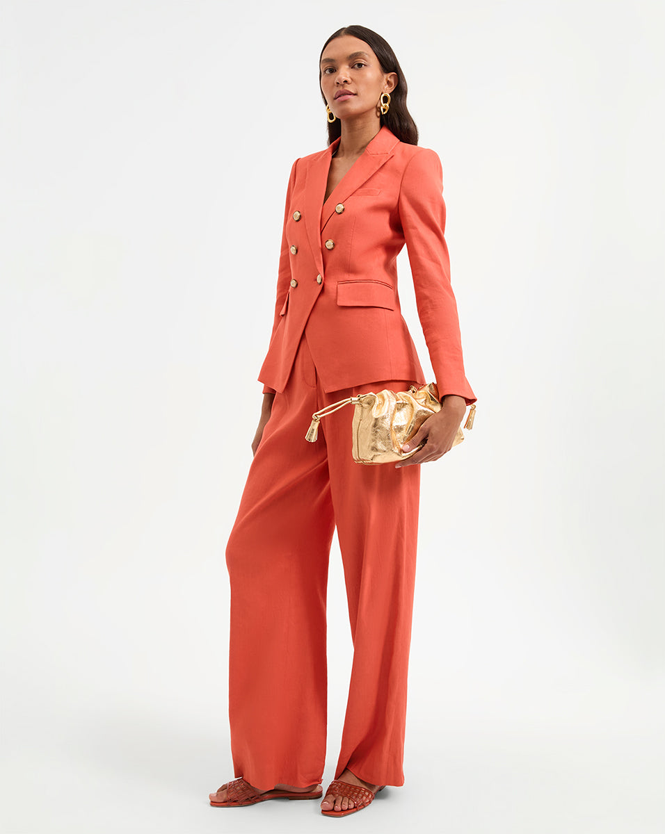 Wide-Leg Linen Pants for Women | Heyser High-Waisted Trousers
