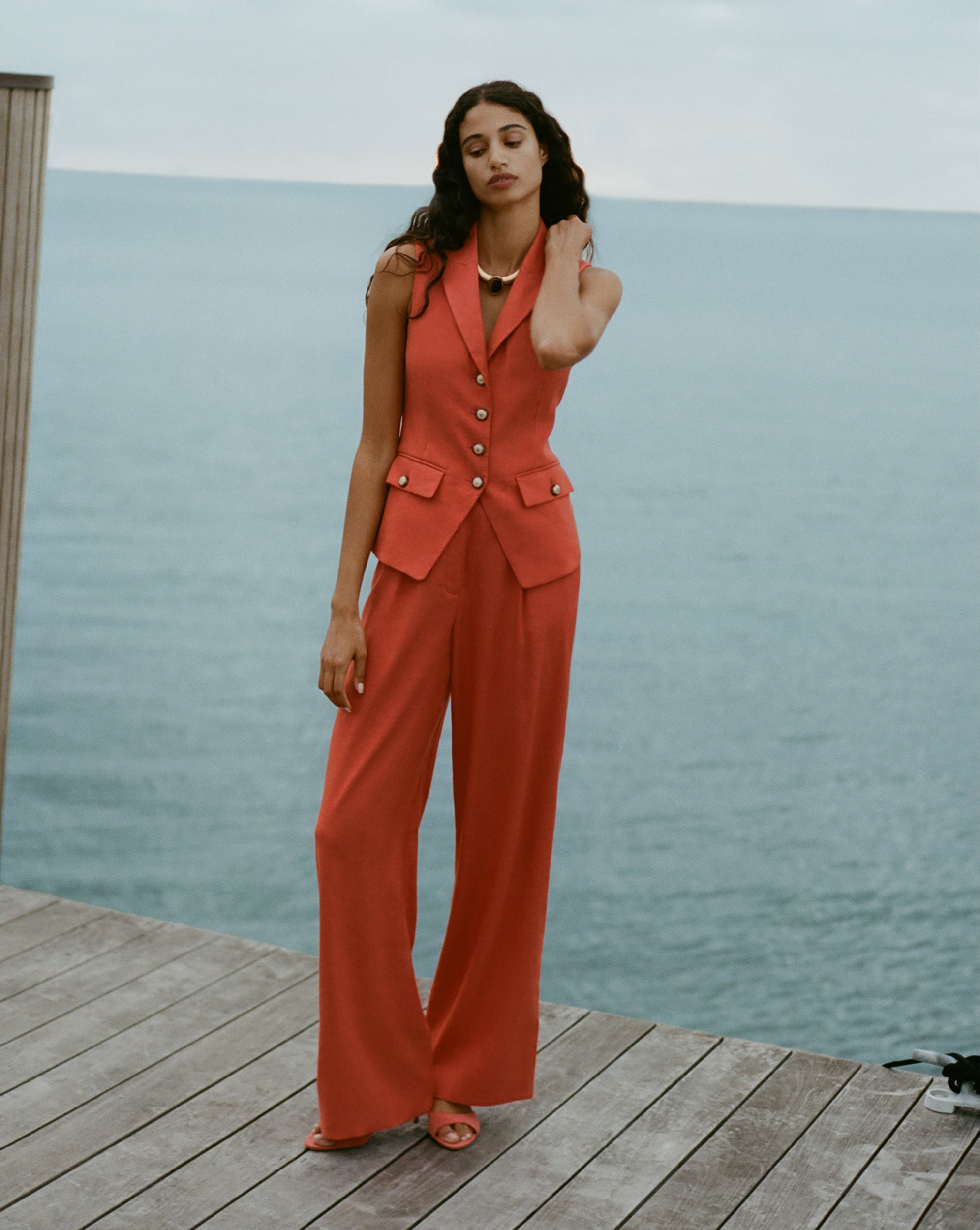 Wide-Leg Linen Pants for Women | Heyser High-Waisted Trousers