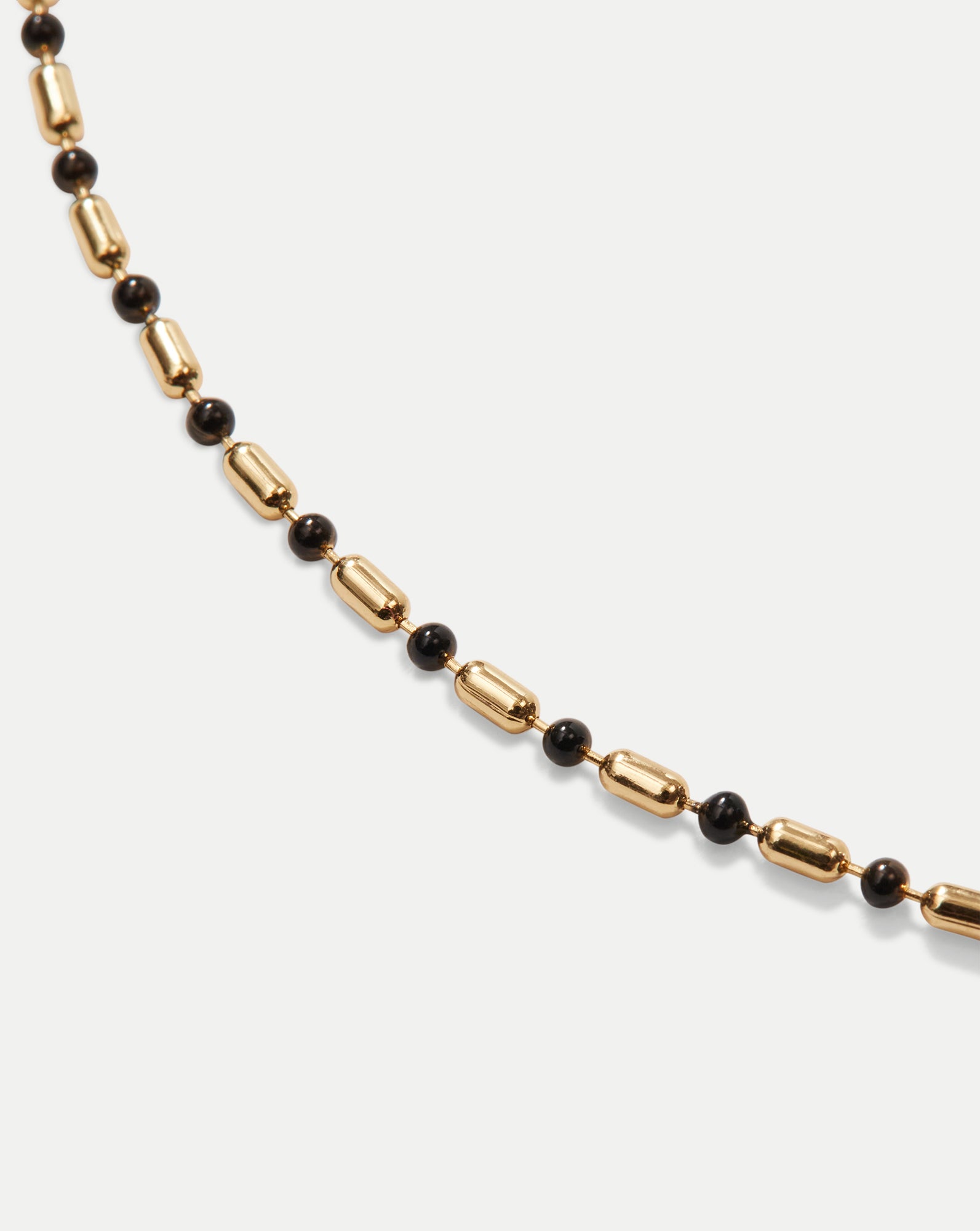 18" Gold-Plated Enamel Bead Chain Necklace for Layering | VB