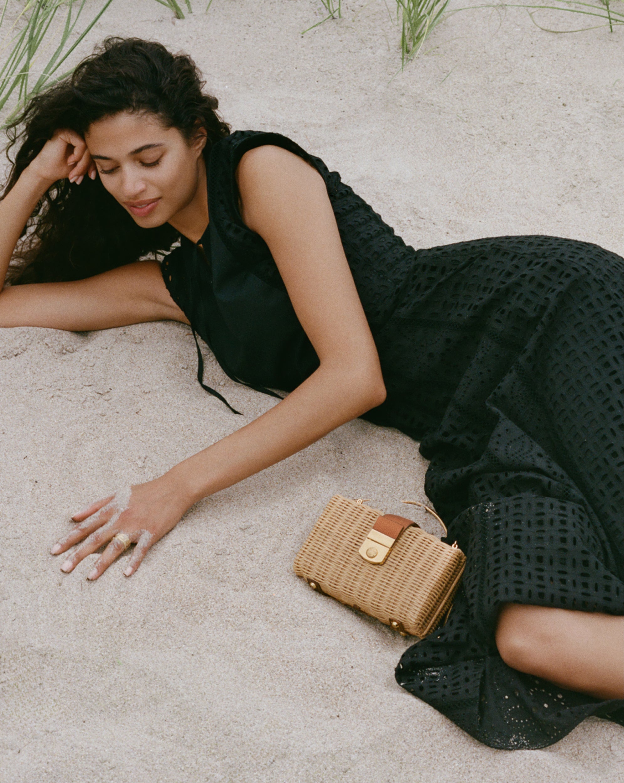 Eyelet Maxi Dress for Summer | Alina Cotton Dress